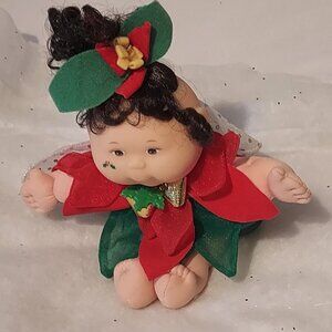 Vintage 1995 Mini Cabbage Patch Kid Collectible Christmas Angel Fairy Doll